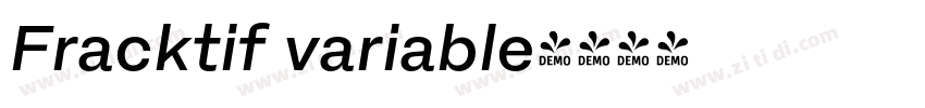 Fracktif variable字体转换
